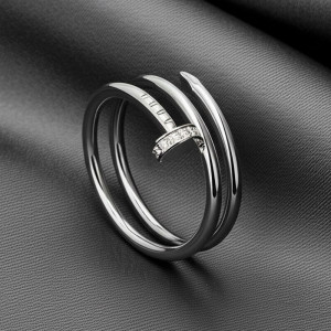 Кольцо медь напыление золотом гвоздь 1J12062CJJ