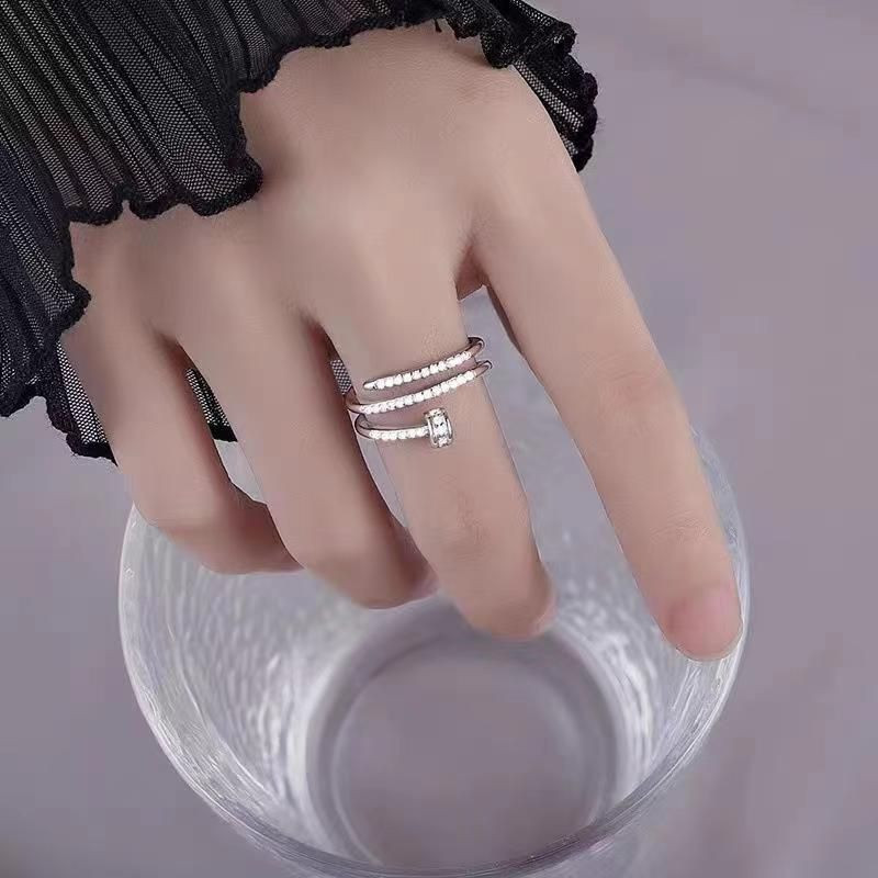 Кольцо медь напыление золотом гвоздь 1J12062CJJ