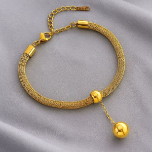 Браслет широкого плетения с бегунком и подвесным элементом 1J12147CJJ Браслет широкого плетения с бегунком и подвесным элементом 1J12147CJJ