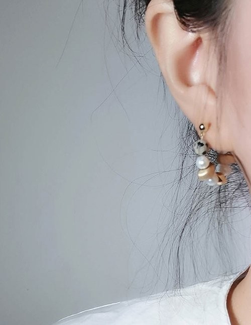 Серьги-пусеты «Природный микс» Z55020