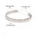 Комплект браслетов из двух тонких обручей с фактурным дизайном CJL41044