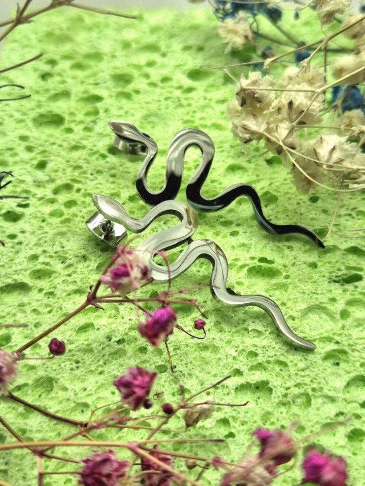 Серьги медицинская сталь J11355CJJ Серьги медицинская сталь J11355CJJ