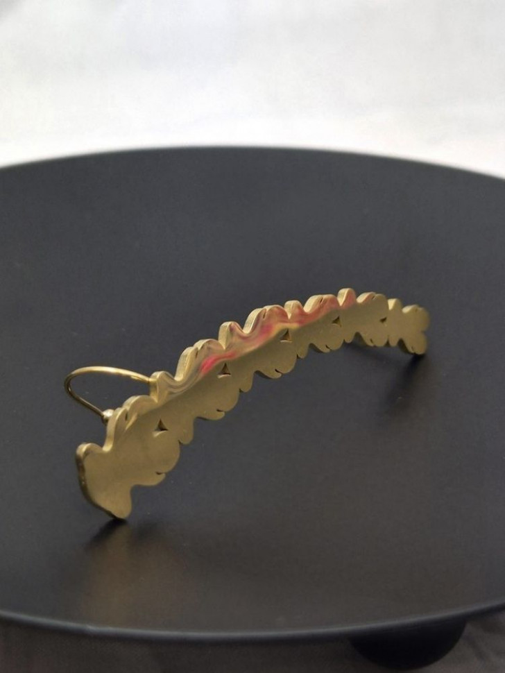 Кафф Медицинская сталь с напылением золотом J11028CJJ