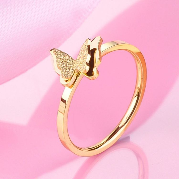 Кольцо медицинская сталь с напылением золотом J11176CJJ Кольцо медицинская сталь с напылением золотом J11176CJJ