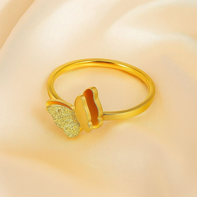 Кольцо медицинская сталь с напылением золотом J11176CJJ Кольцо медицинская сталь с напылением золотом J11176CJJ