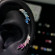 Серьга с градиентным фиолетовым цирконом из титановой стали CJX70869
