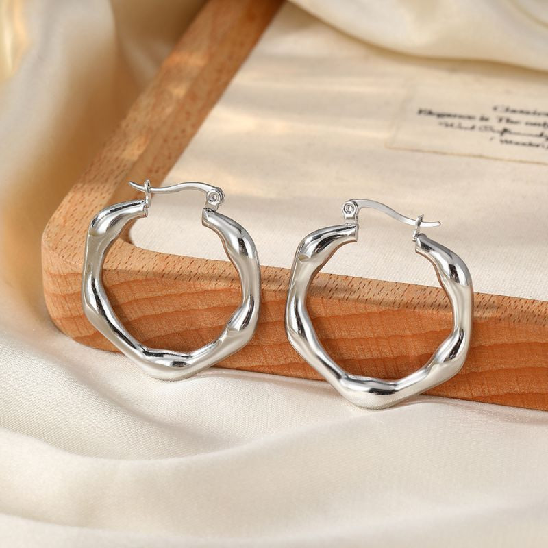 Серьги сталь CJM03766 Серьги сталь CJM03766