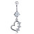 Пирсинг в пупок M86737