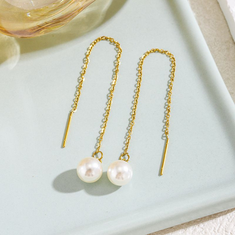 Серьги-протяжки с жемчугом CJN32079