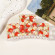 Заколка с фруктами из пластика зеленая груша, 8,5 см CJQ18042