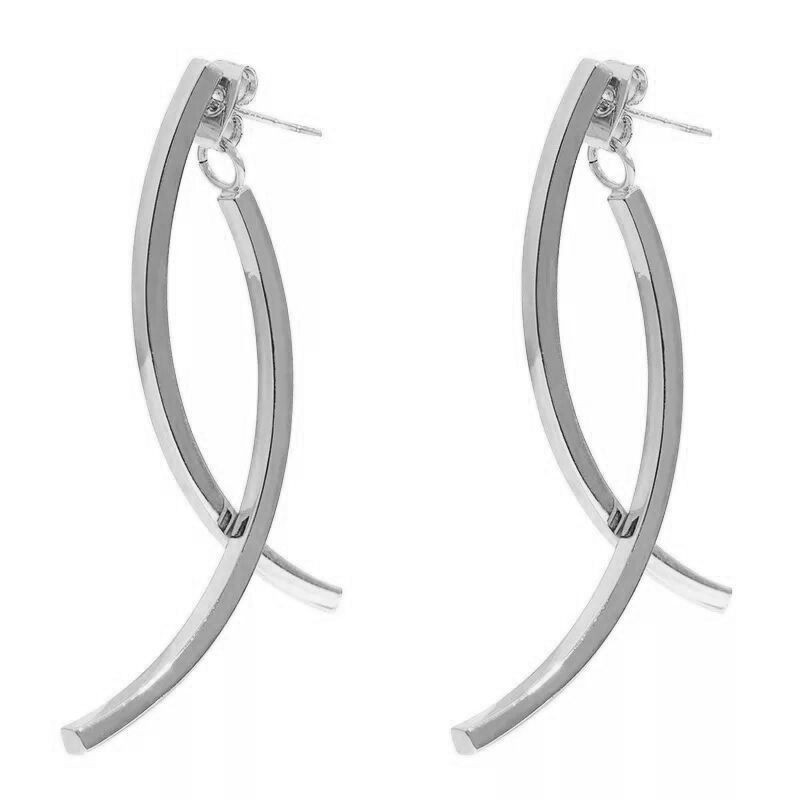 Серьги сталь CJQ19214 Серьги сталь CJQ19214