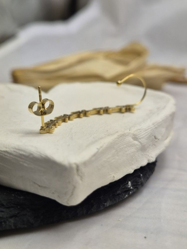 Золотистый кафф Бабочки 1J11030CJJ