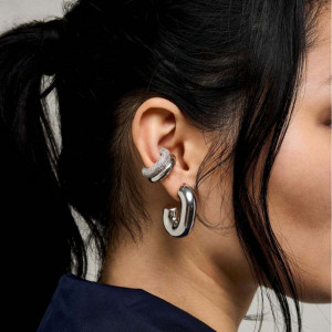 Массивный двойной кафф из матового металла CJR71218 Массивный двойной кафф из матового металла CJR71218