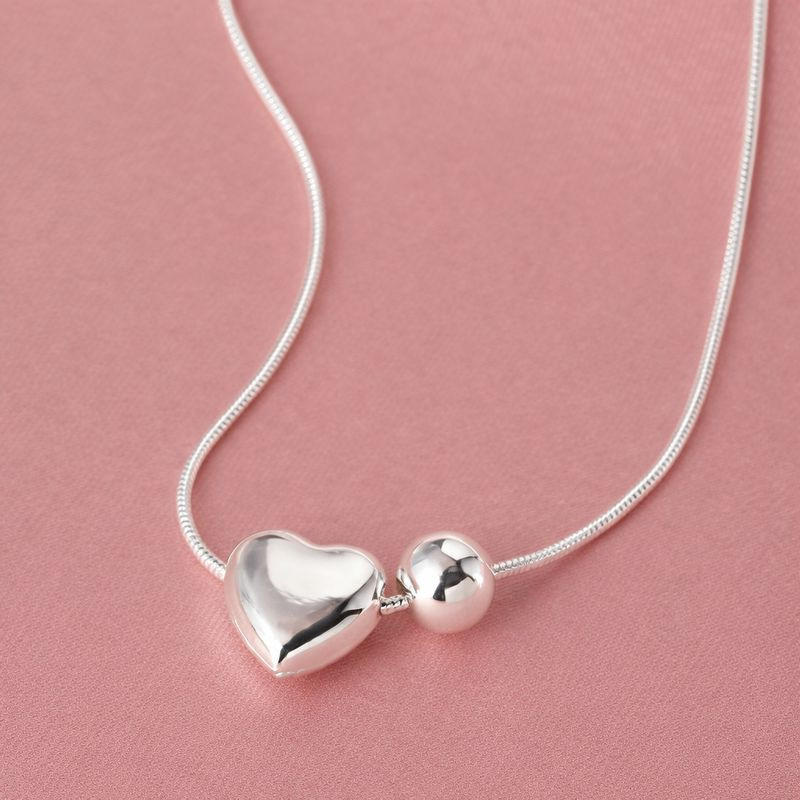 Цепочка с кулоном сердце ювелирный сплав 1J12392CJJ