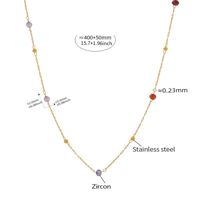 Двойной золотистый чокер с мелкими бусинами CJL24765