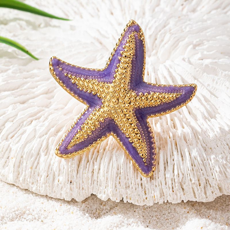 Кольцо с яркими морскими звездами CJP54257