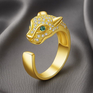 Кольцо с объемным изображением головы пантеры 1J12064CJJ Кольцо с объемным изображением головы пантеры 1J12064CJJ