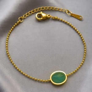 Браслет титановая сталь напыление золотом 1J12149CJJ