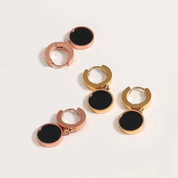 Серьги-гвоздики висячие стальные J10144CJJ Серьги-гвоздики висячие стальные J10144CJJ