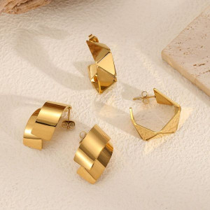 Серьги сталь CJL48435 Серьги сталь CJL48435