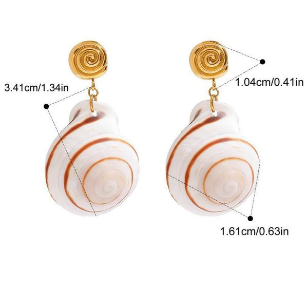 Серьги-пусеты Диски Спирали объемные CJL90315