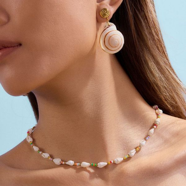 Серьги-пусеты Диски Спирали объемные CJL90315