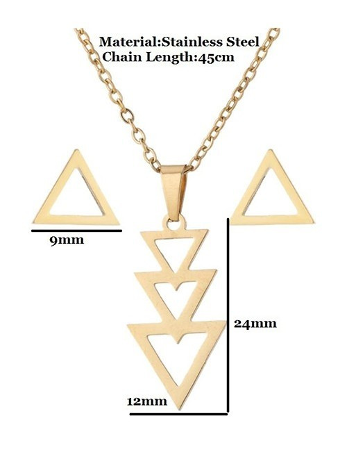 Комплект бижутерии сталь Q15648 Комплект бижутерии сталь Q15648