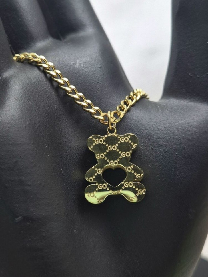 Колье медицинская сталь с напылением золотом J10546CJJ Колье медицинская сталь с напылением золотом J10546CJJ