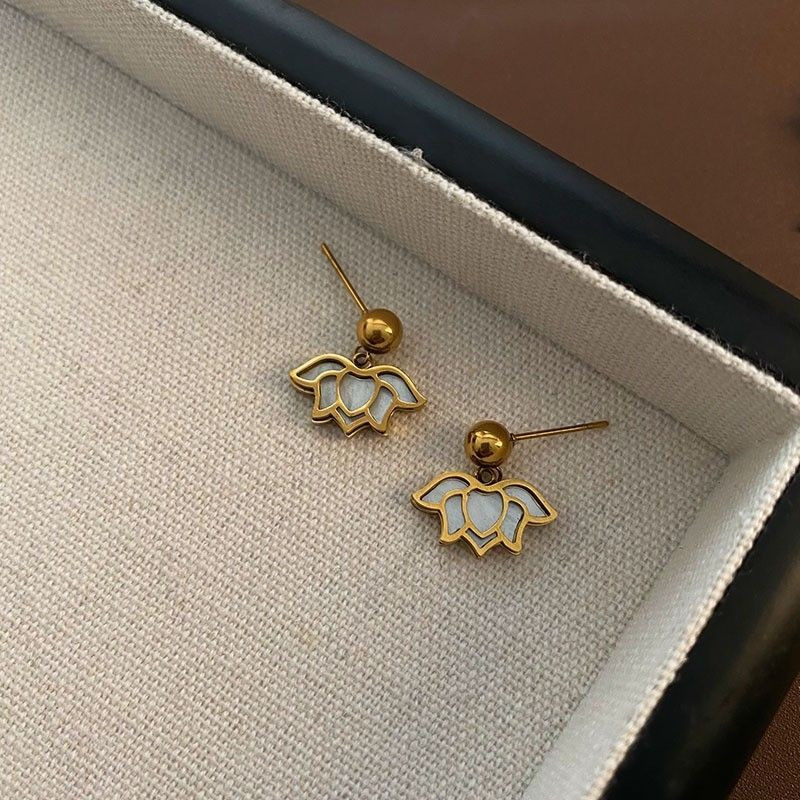 Серьги-пусеты Лотос CJG30612