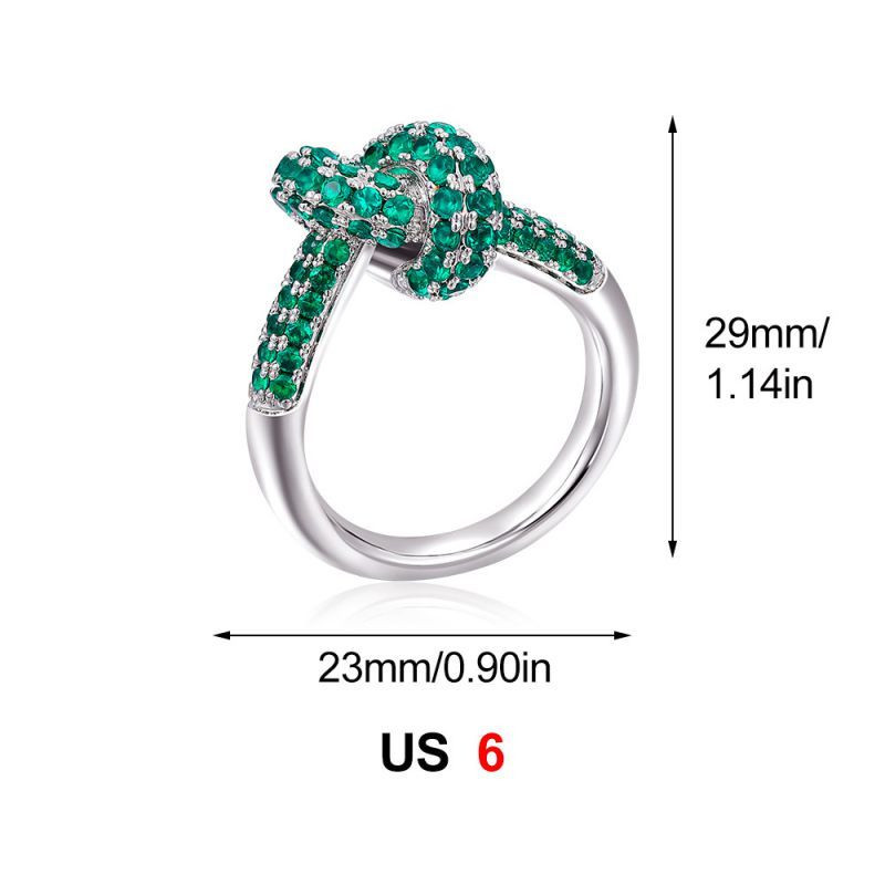 Золотистое кольцо с узлом и дорожкой кристаллов CJS97515