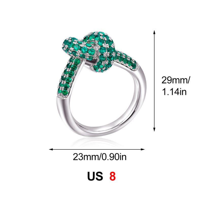 Золотистое кольцо с узлом и дорожкой кристаллов CJS97515