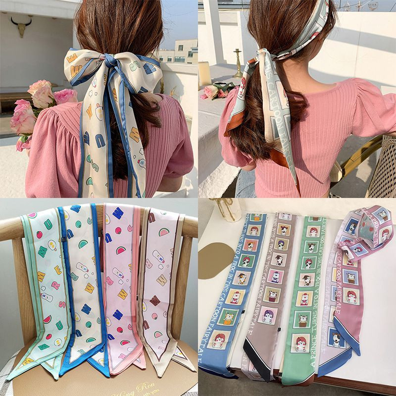 Повязка для волос с бантом зеленая CJD41308