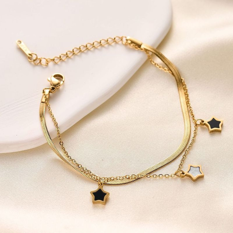 Браслет титановая сталь напыление золотом 1J12150CJJ