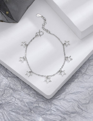 Браслет с россыпью ажурных звезд R86971