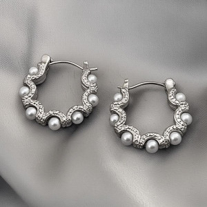 Серьги конго ювелирный сплав 1J11812CJJ Серьги конго ювелирный сплав 1J11812CJJ