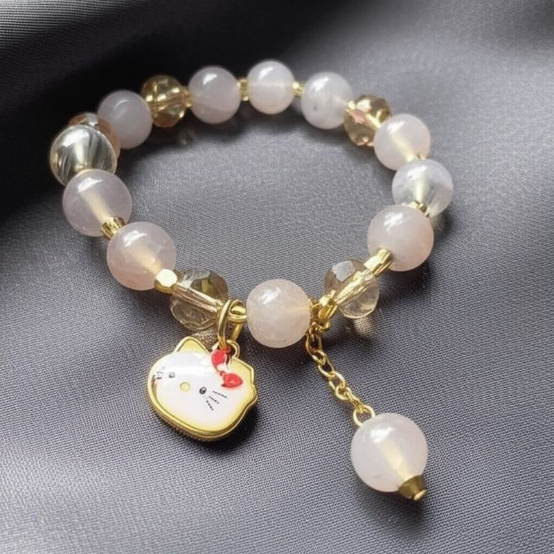 Браслет сказочный персонаж с разноцветными камнями J11040CJJ