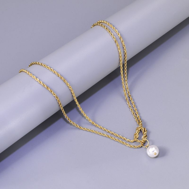 Колье из стали CJL14406