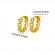 Золотые серьги из стали с плетением CJZ56482