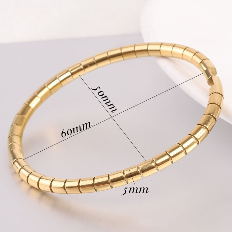 Браслет жесткий с фактурной насечкой N71934