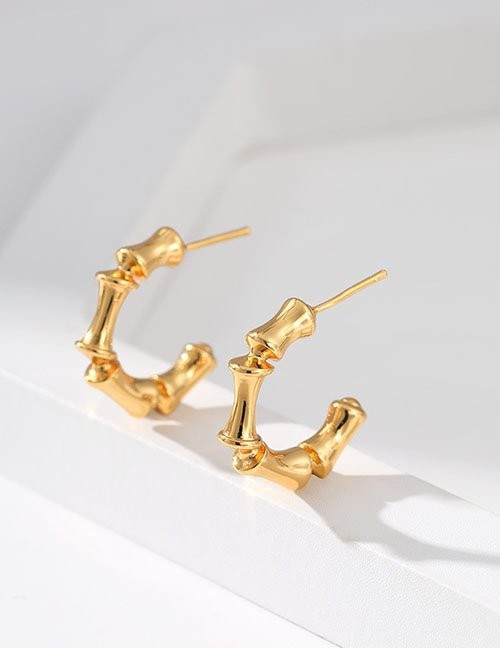 Серьги-полукольца «Бамбук» Z29708