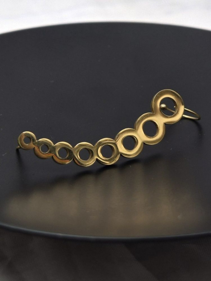 Золотистый геометрический кафф Кольца 1J11086CJJ