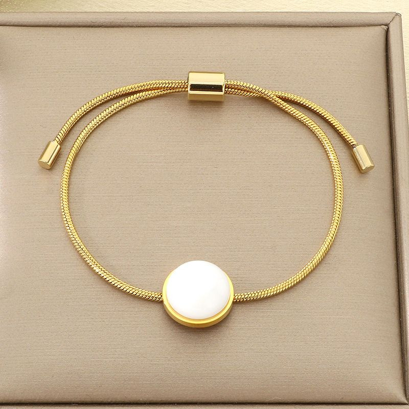 Браслет-слайдер с тигровым глазом в золотистом обрамлении CJN42724