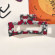 Заколка с принтом из АБС бежевая квадратная, 8,5 см CJQ18166