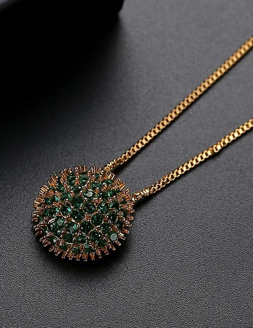 Серебристая Цепочка с объемным кулоном-шаром D98940 Серебристая Цепочка с объемным кулоном-шаром D98940