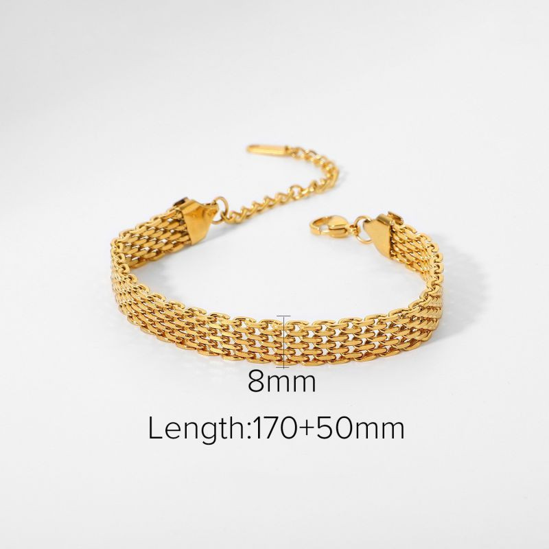 Браслет цепочка многослойного плетения CJT18793 Браслет цепочка многослойного плетения CJT18793