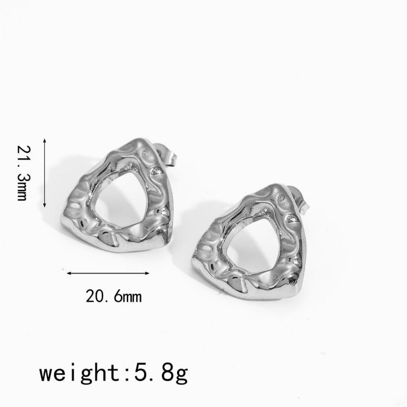 Серьги из титановой стали с треугольником ASUZ56484 Серьги из титановой стали с треугольником ASUZ56484