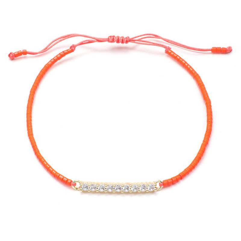 Браслет-нить с цветными вставками CJH65846