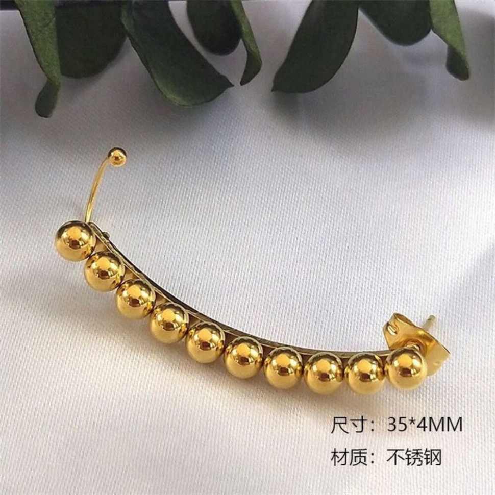 Кафф Медицинская сталь с напылением золотом J11088CJJ