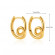 Геометрические серьги с двойным кольцом CJL50225