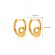 Геометрические серьги с двойным кольцом CJL50225